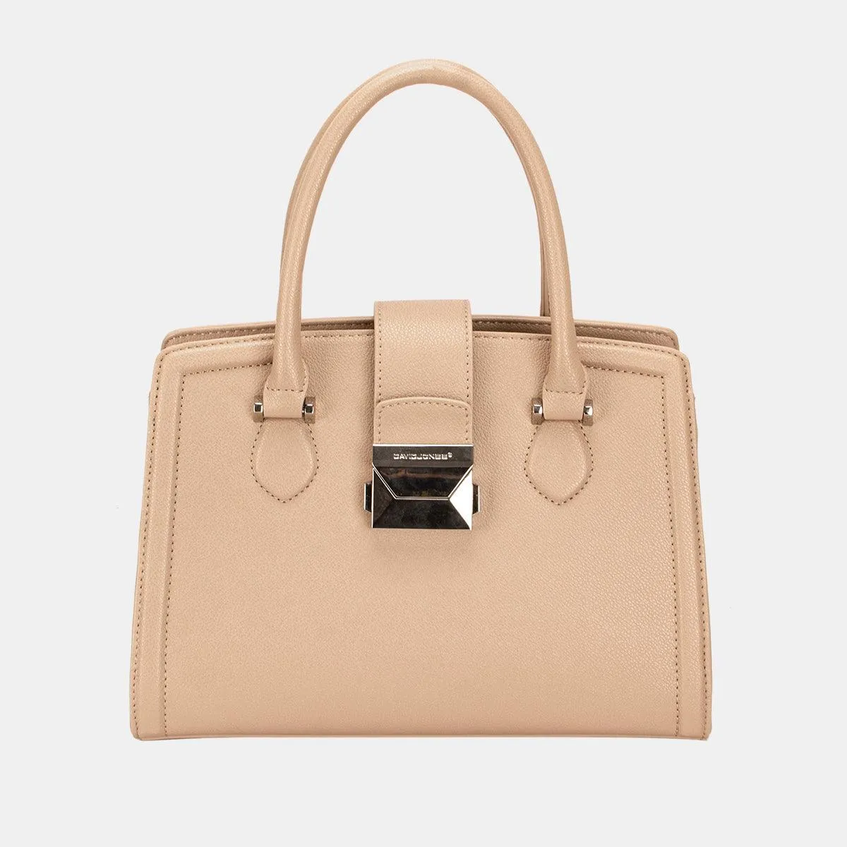 Tote Bag David Jones PU Leather Handbag Medium Zipper Bags