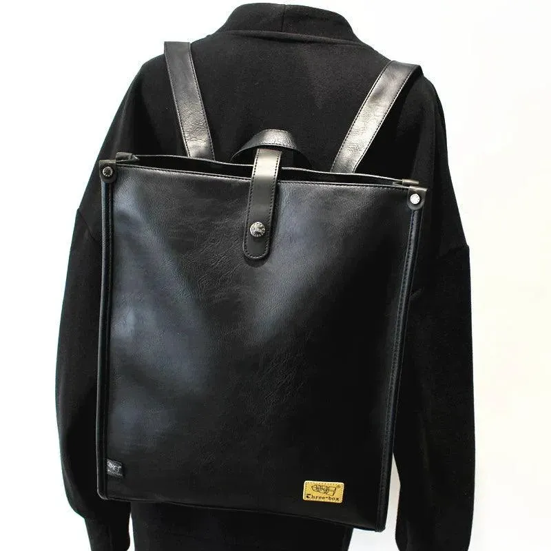 Trendy Japanese-Inspired PU Leather Backpack for Everyday Adventures