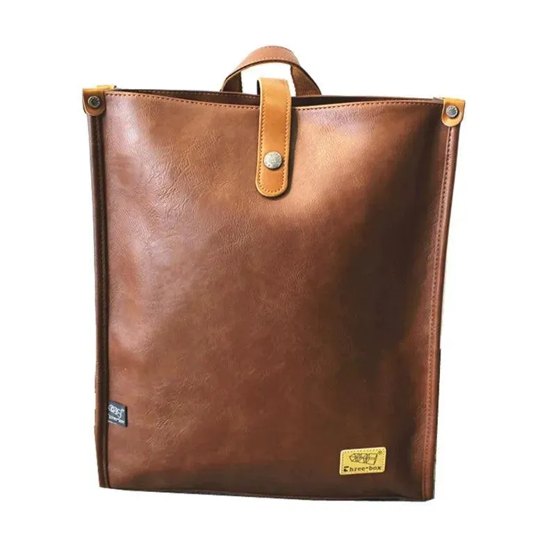 Trendy Japanese-Inspired PU Leather Backpack for Everyday Adventures