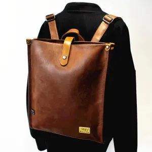 Trendy Japanese-Inspired PU Leather Backpack for Everyday Adventures