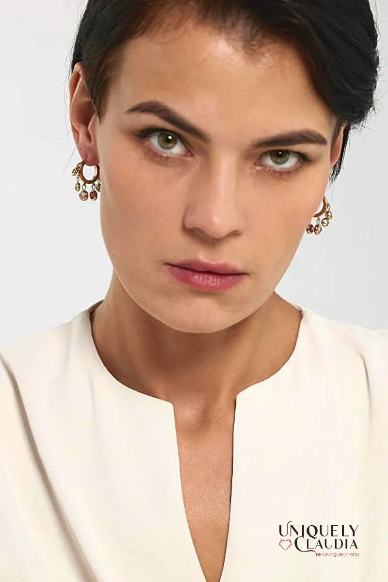 Twinkle Drop Stainless Steel Earrings