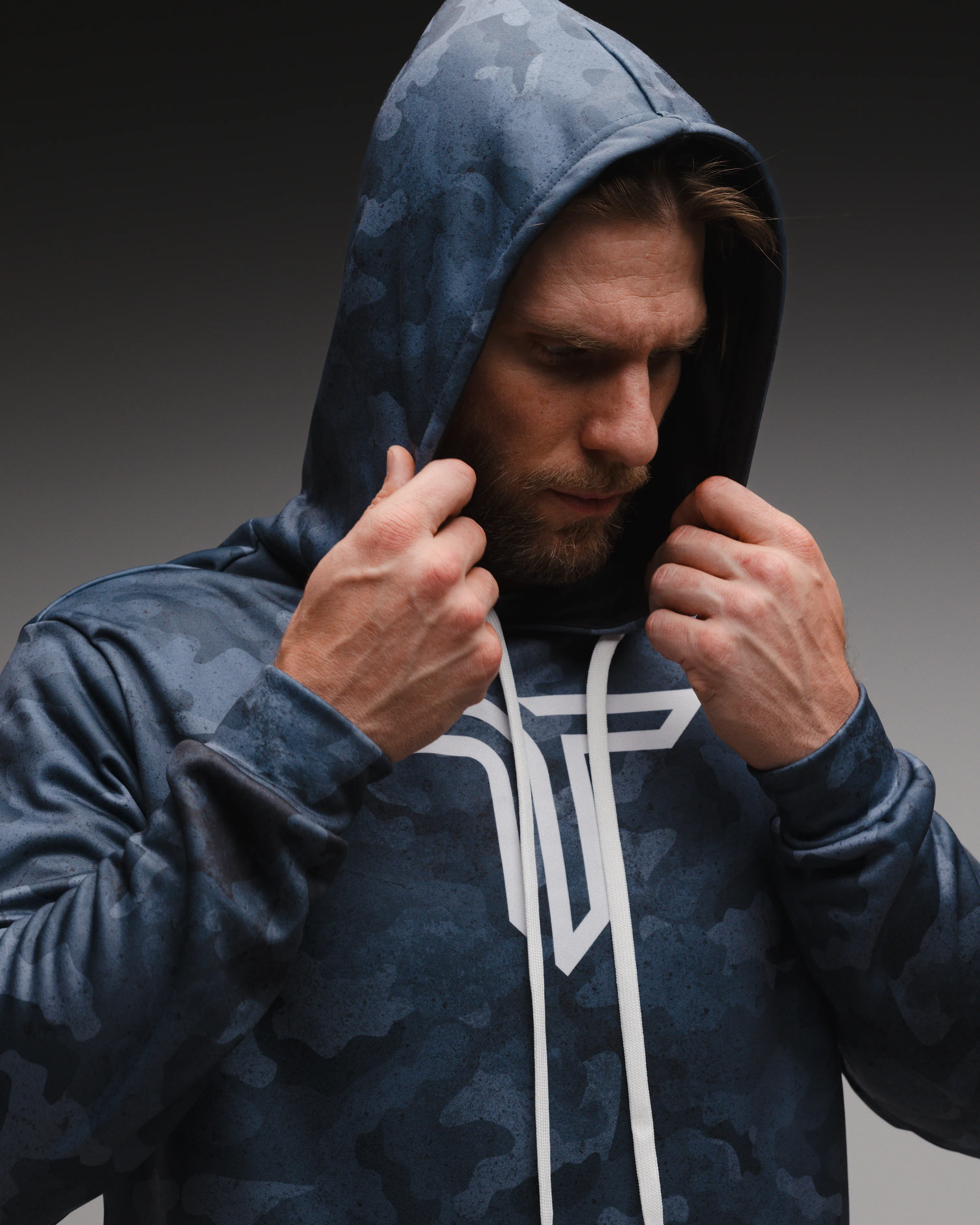 Urban Camo Performance Hoodie - Navy