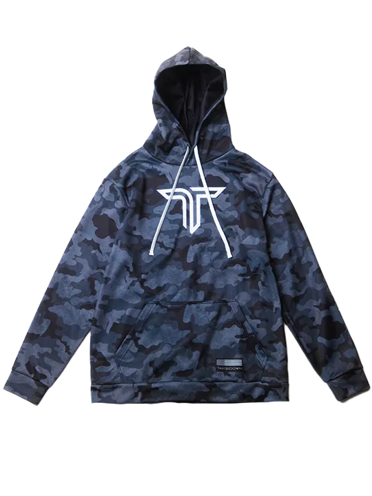Urban Camo Performance Hoodie - Navy