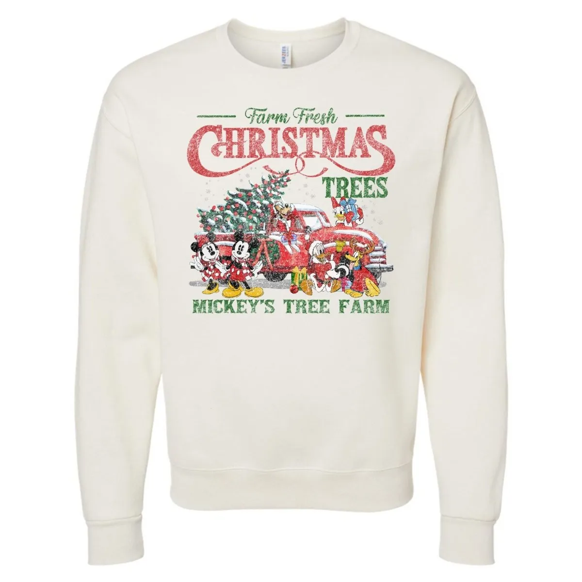 'Vintage Mickey's Tree Farm' Crewneck Sweatshirt