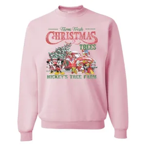 'Vintage Mickey's Tree Farm' Crewneck Sweatshirt