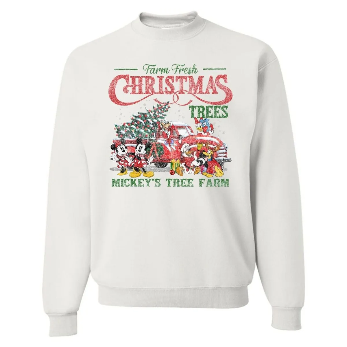 'Vintage Mickey's Tree Farm' Crewneck Sweatshirt
