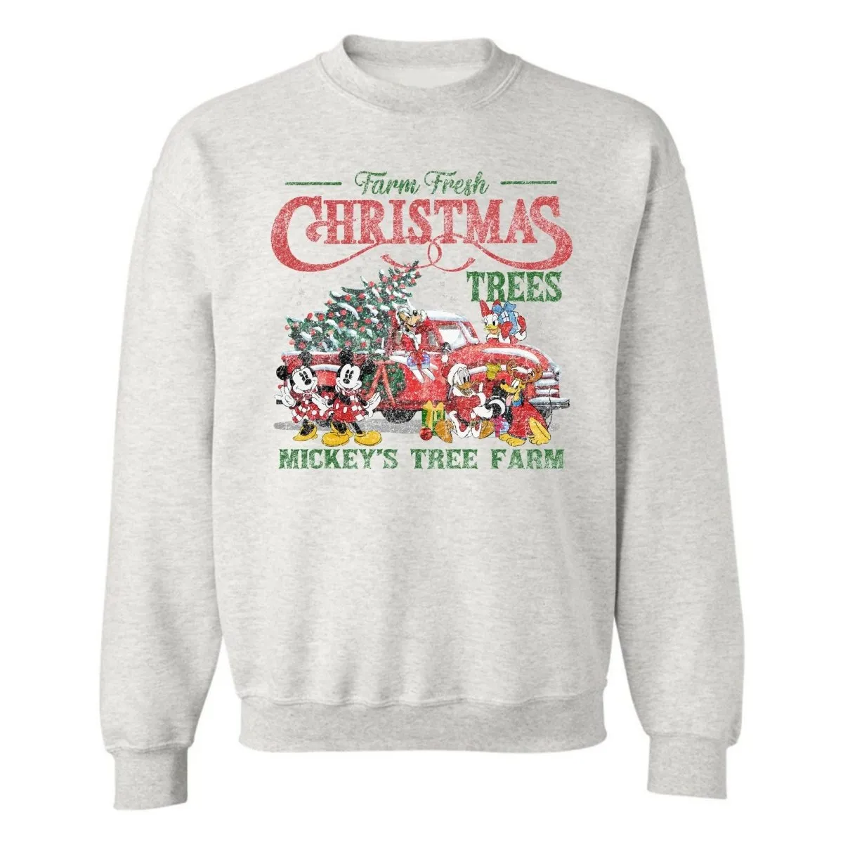 'Vintage Mickey's Tree Farm' Crewneck Sweatshirt