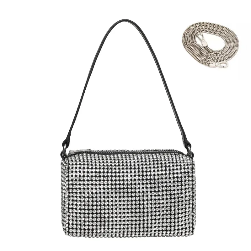 Wang Rhinestone Shoulder Bag