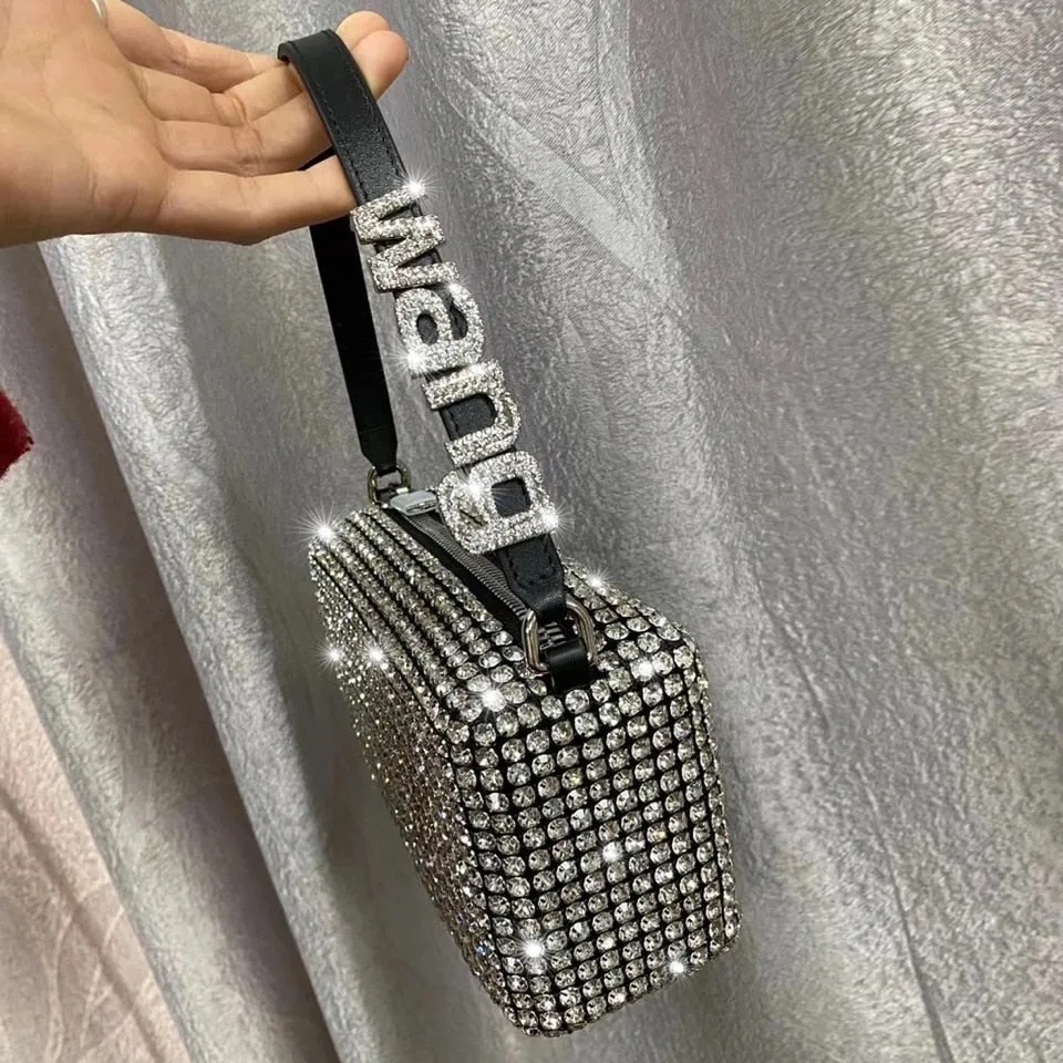 Wang Rhinestone Shoulder Bag