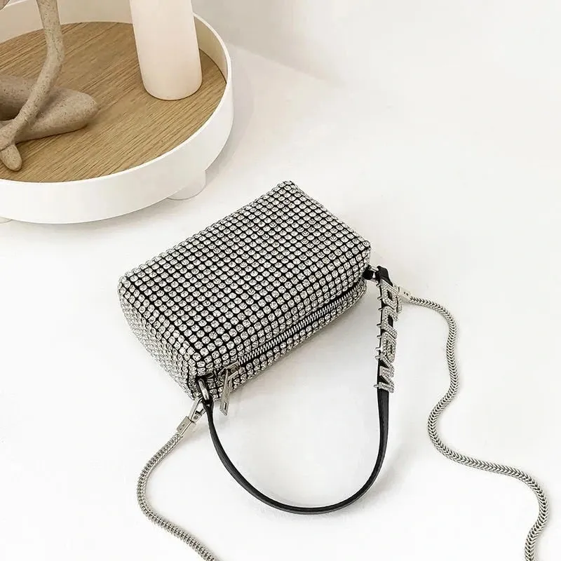 Wang Rhinestone Shoulder Bag