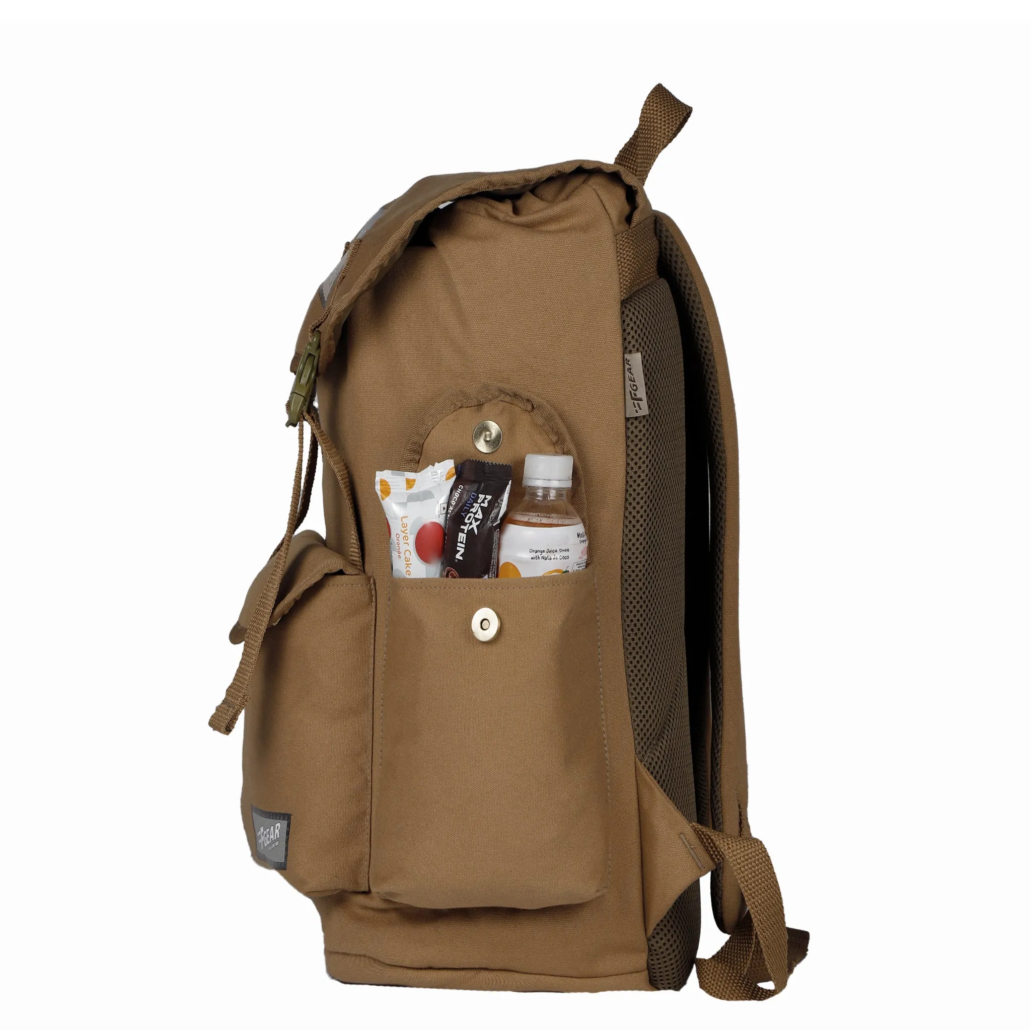 Webster 21L Khaki Canvas Backpack