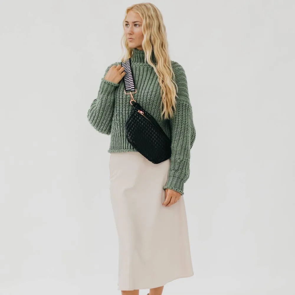 Westlyn Woven Bum Bag *NEW COLORS ADDED*: Checkered Brown