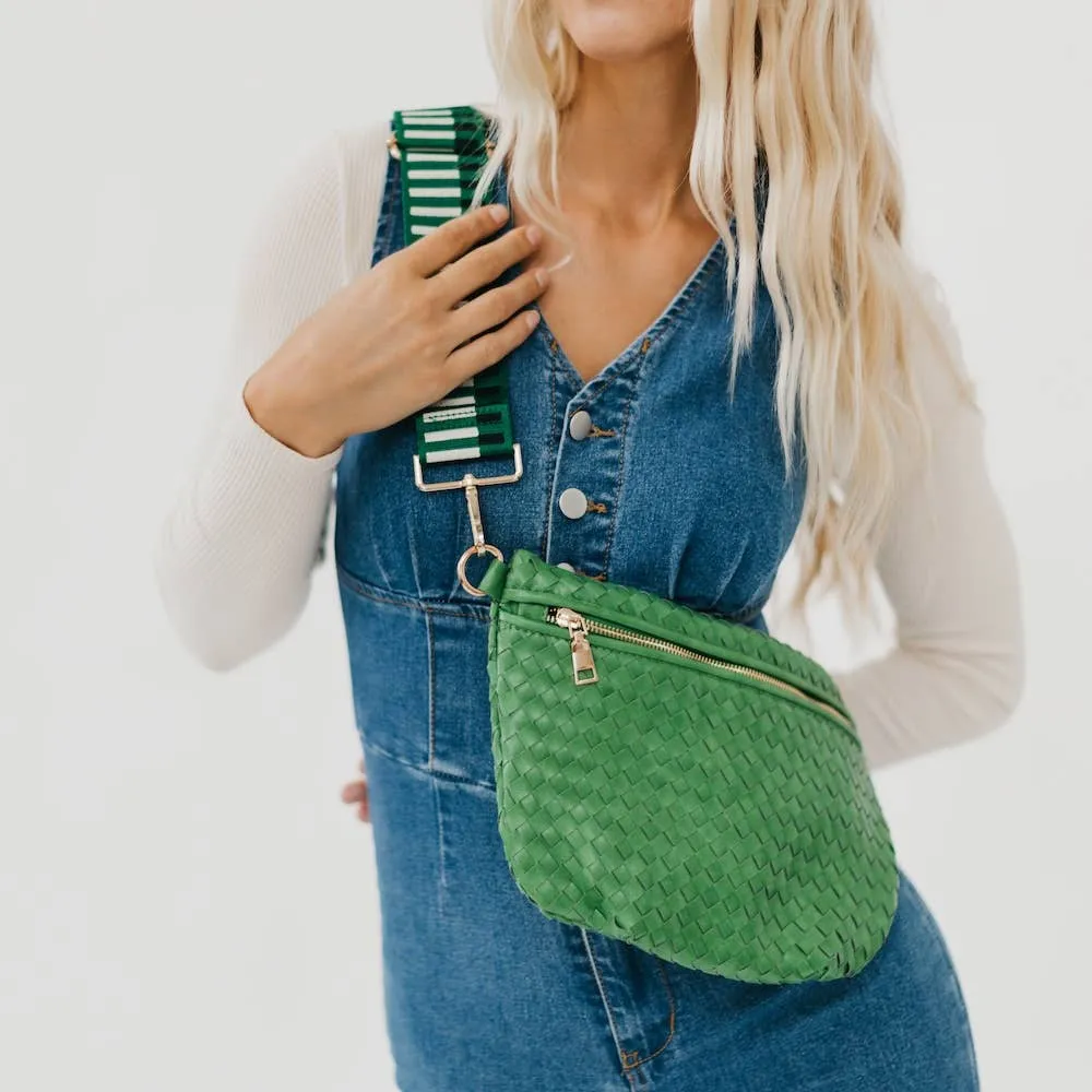 Westlyn Woven Bum Bag *NEW COLORS ADDED*: Checkered Brown