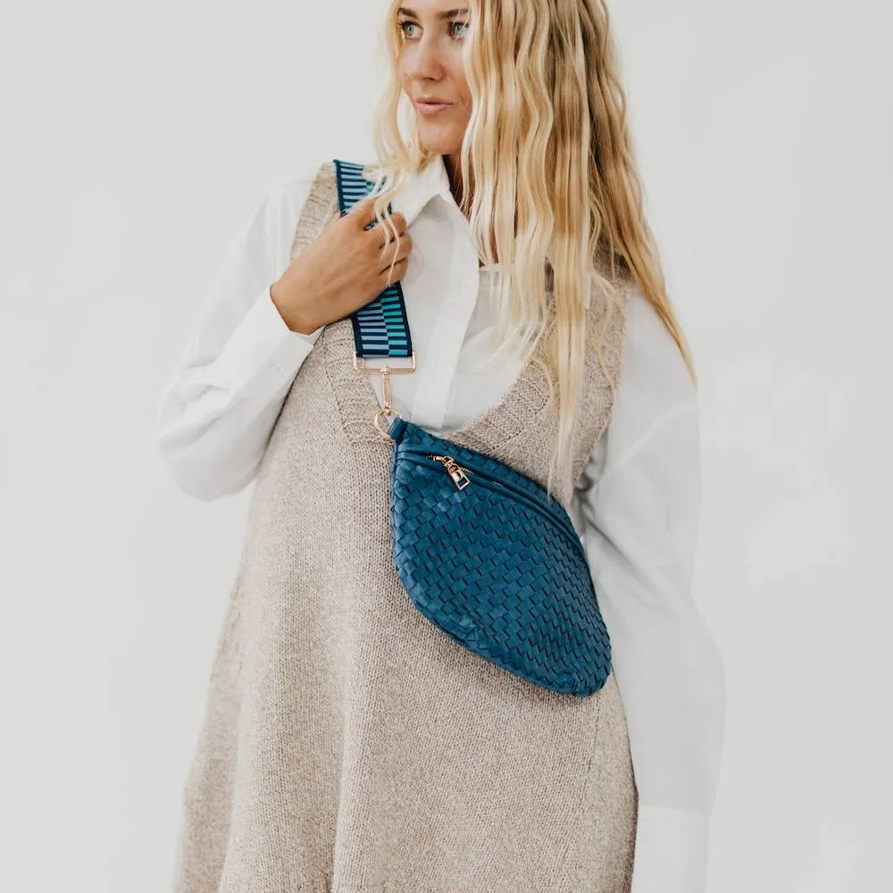 Westlyn Woven Bum Bag *NEW COLORS ADDED*: Checkered Brown