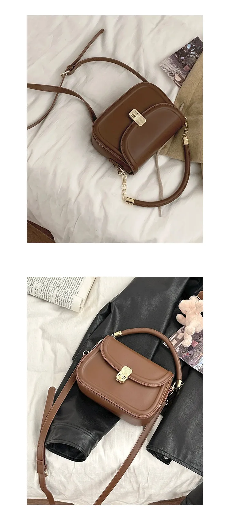 Women's New Year Red Fashion Satchel Small Square Bag