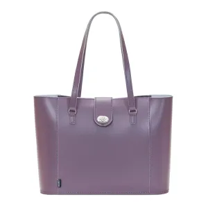Zatchels Handmade Leather Twist Lock Shopper
